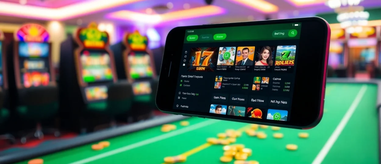 Engaging user interface showcasing Nhà cái RGBET online betting options among vibrant casino elements.