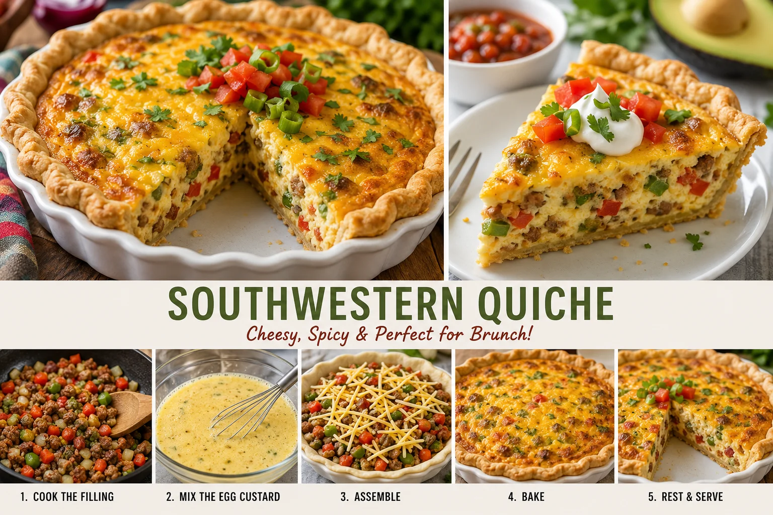 southwestern quiche